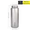 SILVERANT Titanium Water Bottle- Large Capacity Camping Canteen with Wide