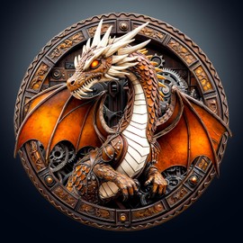 KaayeeWood Wooden Puzzle for Adults, 300 Pieces, 3D Vision Effect Dragon, Irregular Unique Puzzle, Wooden Puzzle with Wooden Box, Birthday Gift for Adults and Children