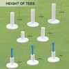 KOFULL Rubber Golf Tees for Mats, Driving Range Tee, 8