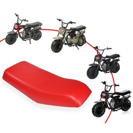 JMCHstore Upgraded New Seat for Monster Mega Moto MMB80 80cc MMB105 105cc, For Coleman Realtree RB100 RT100 Mini Bike Cushion Replacement parts (Red)