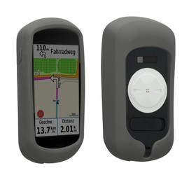 kwmobile Hülle kompatibel mit Garmin Edge Explore - Silikon GPS Fahrrad Case Schutzhülle - in Grau
