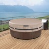 AKEfit Round Hot Tub Cover, 600D Polyester Waterproof for Hot