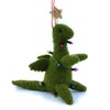 Dinosaur Christmas Tree Ornament, Wool