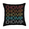 Retro Vintage Chomp Throw Pillow