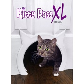 Kitty Pass Cat door The Kitty Pass XL Large Cat Door, Hidden Litter box Large Pet Door