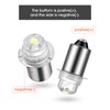 Honoson 3 Pieces Flashlight Bulb 55-Lumen 4.5 Volt LED Krypton