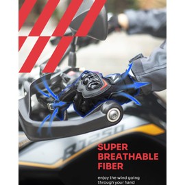 KEMIMOTO Motorcycle Gloves Men Women, Summer Motorbike Gloves Mens, Touch Screen Breathable Motorbike Gloves for Motocross Racing BMX MTB Cycling