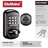 EleMake Keyless Entry Door Lock W/Keypads Deadbolt Lock Keypad Door