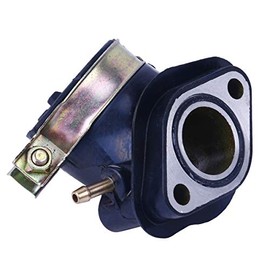 Glixal ATMT1-080 GY6 125cc 150cc Carburetor Intake Manifold Pipe for 152QMI 157QMJ Engine Chinese Scooter Moped ATV Go-Kart (Single Vaccuum Port)