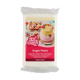 Funcakes Pasta Di Zucchero Bright White: Facile Da Usare, Liscia, Flessibile, Morbida E Pieghevole, Halal, Kosher E Senza Glutine. 250 Gr, Vaniglia, ‎12 x 7 x 2.5 cm 0.27 grammi