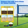 Professional Outdoor Volleyball Net Set with Adjustable Poles & Anti-Sag