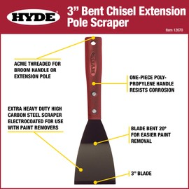 HYDE 12070 Bent Chisel Scraper