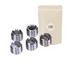 5x 1/4 inch and 3/8 inch screw adaptor kit for