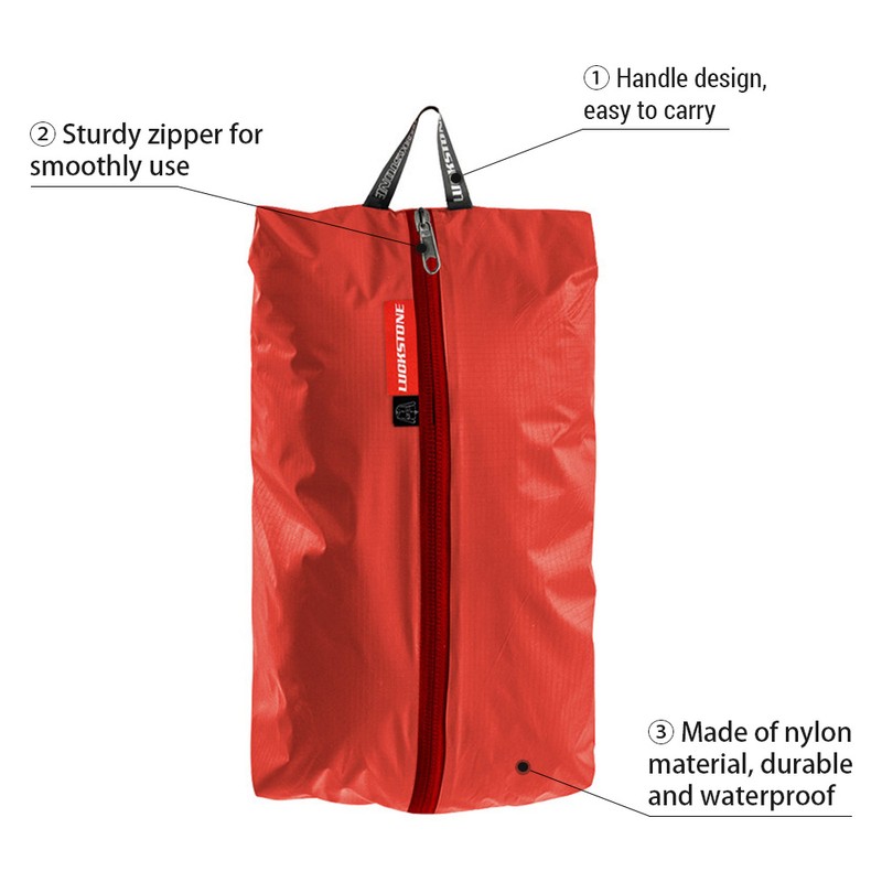 Outdoor Waterproof Travel Shoe Bag Nylon Shoe Storage Organizer Camping