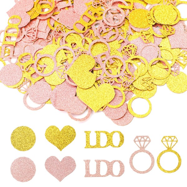 200 Pieces Rose Gold Wedding Confetti, 30g Wedding Table Decorations,