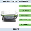 Femora Lunch Box High Steel Rectangle Container with Lock Lid