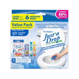 Just A Drop The Original Toilet Odour Eliminator Value Pack 88 Milliliterblue Assorted Assorted