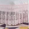 DREFEEL Lace Trimmed Elastic Bed Wrap, Easy Fit Dust Ruffle