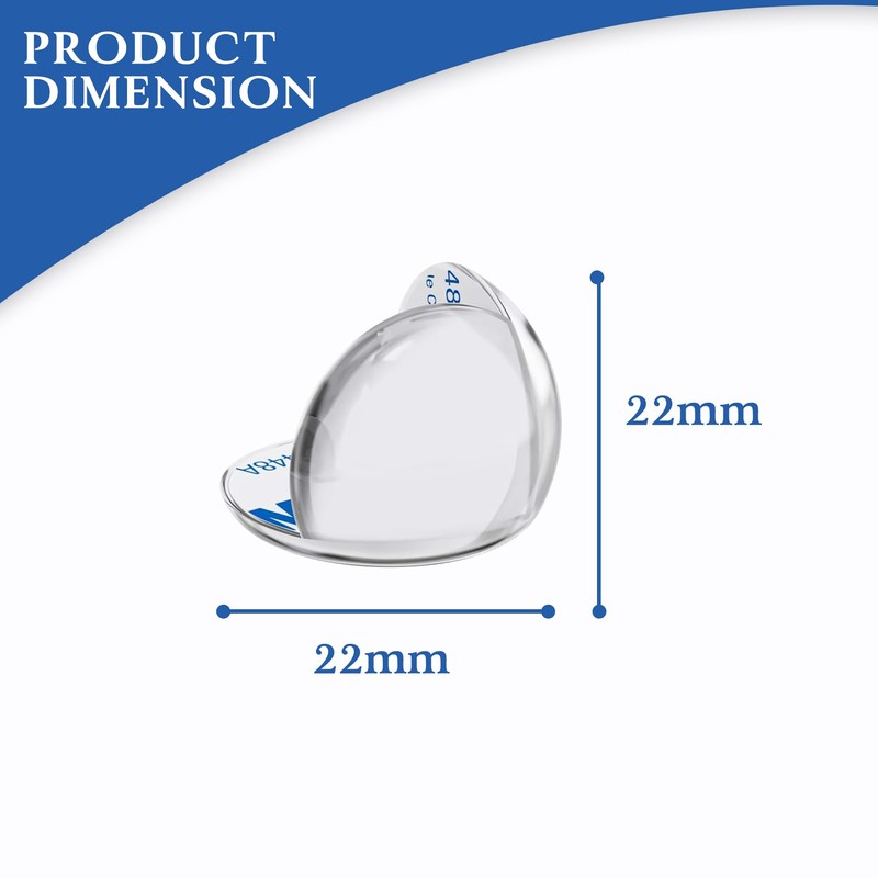 KOLIBROX Table Corner Protectors for Child - Anti-Collision Table Edge