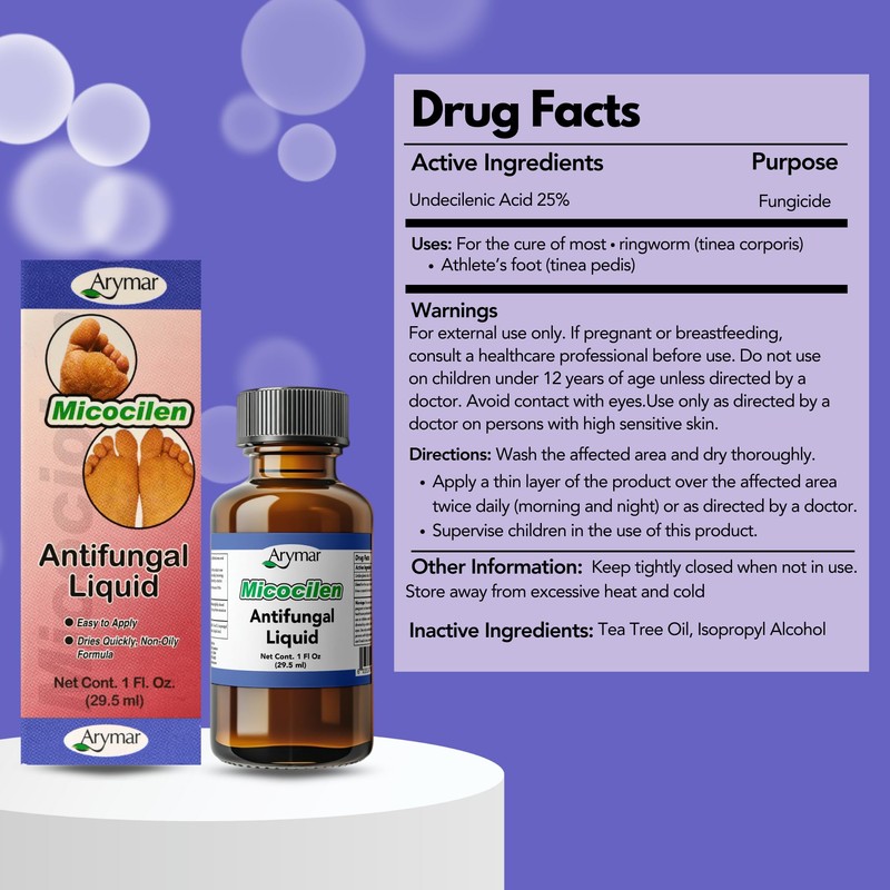 Arymar Micocilen Liquid (1 oz) with Brush Applicator - Fast-Acting