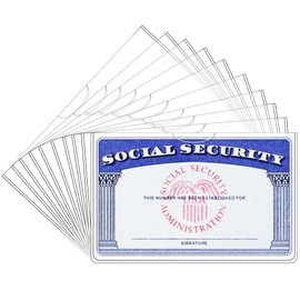 6 Pack Social Security Card Protector/Medicare Card Protector Sleeve/Social Security Card Holder/Credit Card Sleeves/Protective case for Drivers License、Credit Card 、SSN Card，3.8x2.32in.