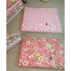 GreatRise 7 Pieces Pink Flower Series Patchwork Fabrics Package Cotton