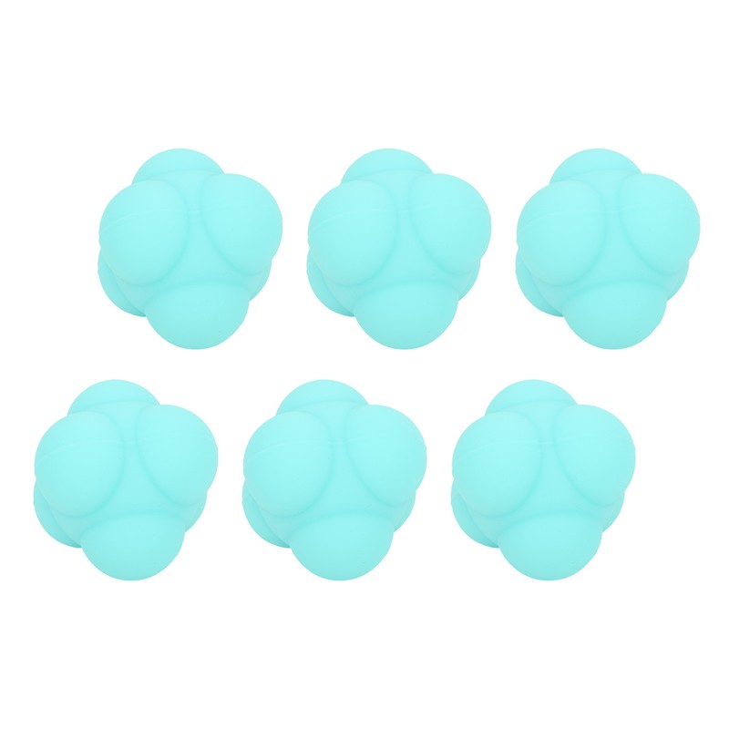 6Pcs Hex Response Silicone Ball Speed Agile Training Equipment Sensitive