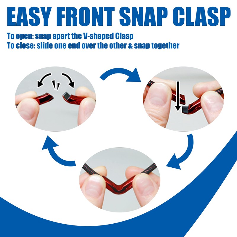 Phiten X50 Rakuwa Necklace, V-Type, red