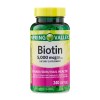 Spring Valley Biotin 5000 mcg Softgels, Hair Skin & Nails