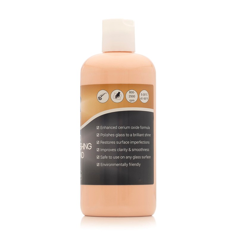 Glass Polish 16.9oz (500ml) GP-PRO Glass Polishing Compound for Professional