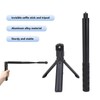 Bullet Time Handle Tripod with Invisible Selfie Stick, 120cm Extension