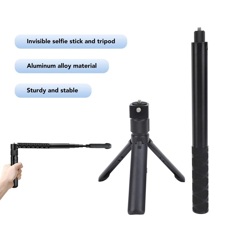 Bullet Time Handle Tripod with Invisible Selfie Stick, 120cm Extension
