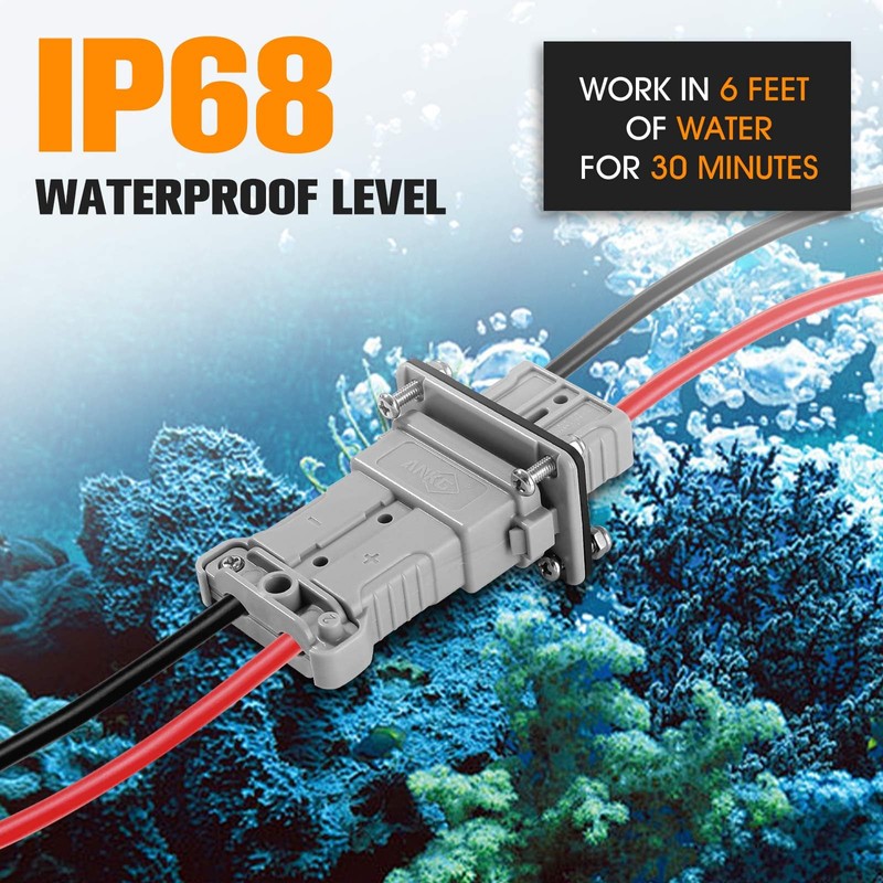 micrl 50 amps Ip68 Waterproof 6-8 Gauge Battery Quick Connect/Disconnect