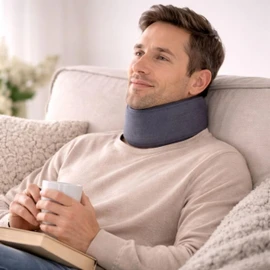 Orliman Medically Approved -Semi Rigid Cervical Collar-Post Trauma Brace for Neck Injury, Whiplash,Spondylitis,Osteoarthritis and Herniated Cervical Disc (2, Depth 7.5cm)