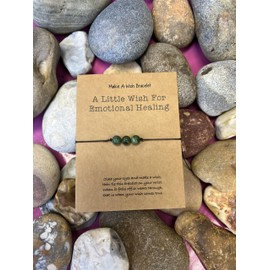 Birthstone Wish Bracelets, Bracelets, Crystal Anklet, Crystal Bracelets, Birth Month, Wish Bracelet (African Jade - May)