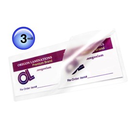 Qty 200 2x6 Bookmark Laminating Pouches 2-1/4 x 6-1/4 Laminator Sleeves 3 Mil