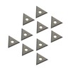Zorqon 1" Triple-Edge Triangle Carbide Paint Scraper Blade, 10Pcs Double-Edged