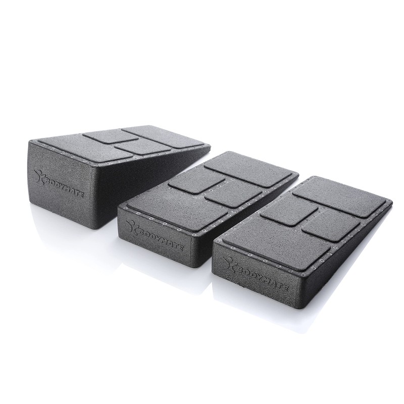 BODYMATE Set of 3 Calf Stretchers, Knee Wedge, Slant Board,