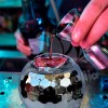 Grupo Carnavallia 2 Vaso Bola Disco Sombrero Texano Blanco Rosa