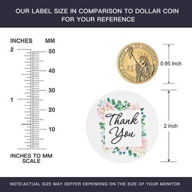Small Business Thank You Stickers - 500 Pcs, 2 Inch, Perfect for Greeting Cards & Gift Wraps
