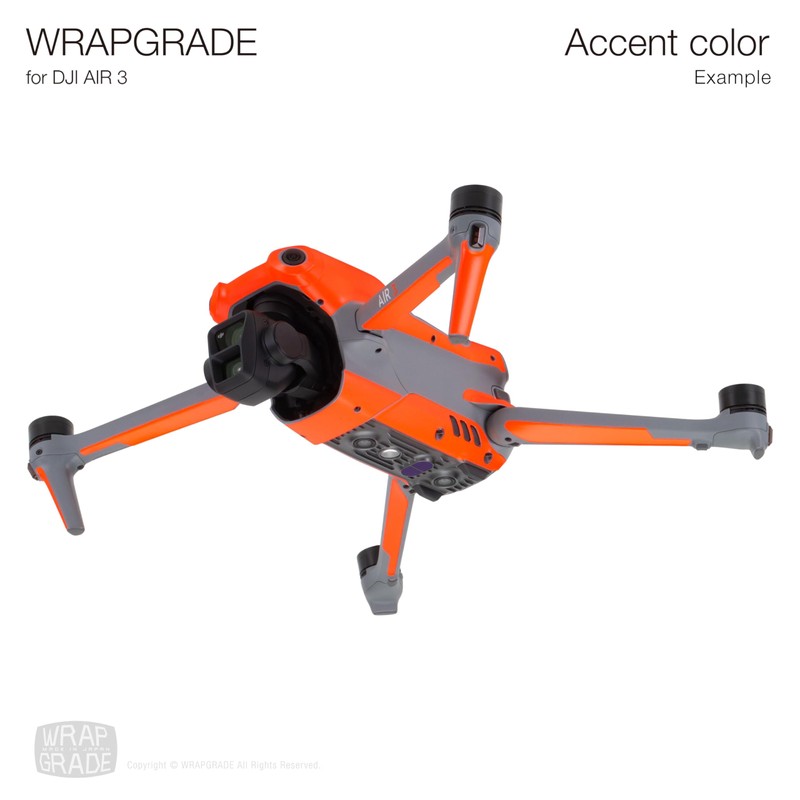 WRAPGRADE Skin Stickers Compatible with DJI Air 3 | Accent