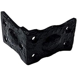 Adonai Hardware Arah - Protector de borde de esquina en L retro de hierro fundido antiguo para protección de seguridad, muebles, armarios, mesas, joyero de madera, pecho, baúl, protección de esquinas
