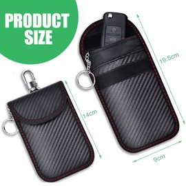 DWFEYOI 2 Pack Car Key Protection Keyless Case, RFID Remote Key Shielding Key Case, Key Case, Key Case, Car Key Safe, Car Accessories
