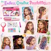 Hair Chalk Set for Girls, 6 Colour Pads with Applicator,