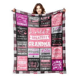 Gifts for Grandma, Grandma Birthday Gifts, Best Grandma Ever Gifts, Mothers Day Christmas Birthday Gifts for Grandma, Nana Gigi Grandmother Gifts for Grandma from Grandkids, Grandma Blanket 50"X60"