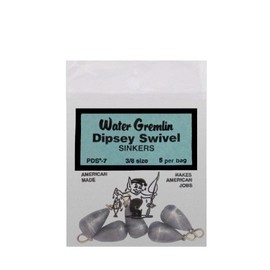 Water Gremlin Company PDS-7 Dipsey Swivel Sinker 3/8oz 5Pc
