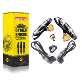Sangyue 4PCS Oxygen O2 Sensor 1 & 2 for 2013-2014 Nissan Altima 3.5L; 2013 Infiniti JX35 3.5L Upstream + Downstream