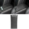 TEAMWILL Black Real Carbon Fiber Decal Center Console Armrest Box