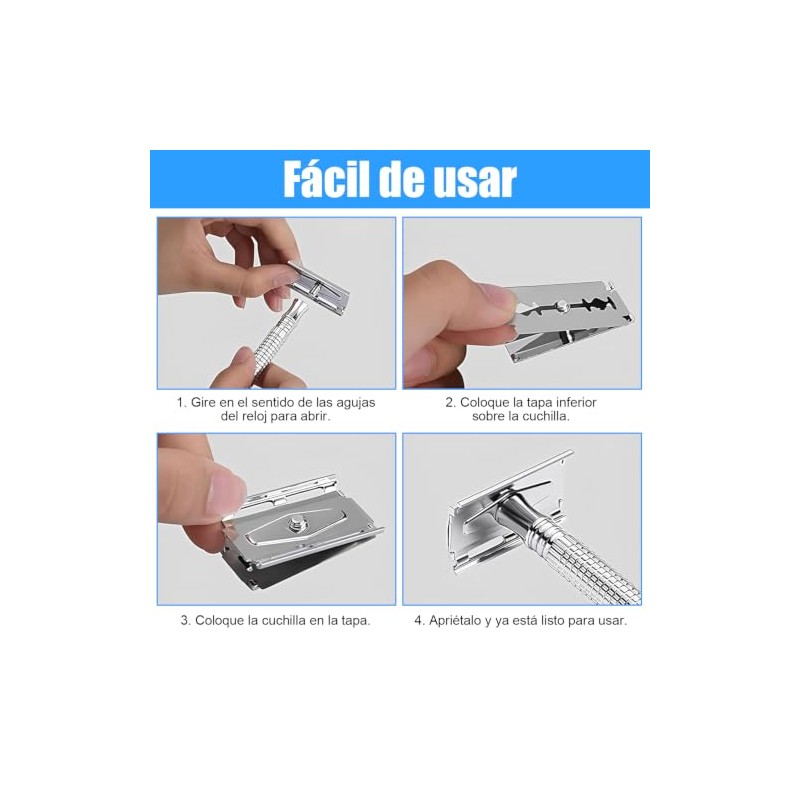 Rastrillos para Afeitar Hombre Clasico con 20 Cuchillas