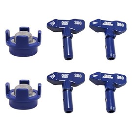 18F520 Paint Spray Tip Kit Fits for 26D280 26D281 26D283 Wide/Narrow Spray Pattern Kit andInlet Strainer Filter (Blue 2PC)
